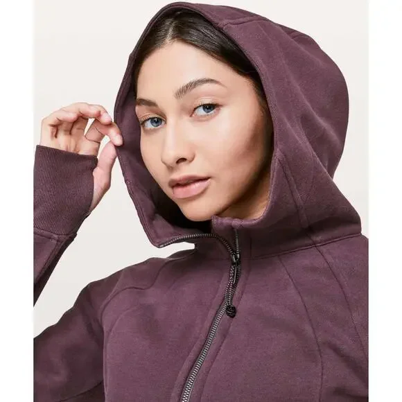 Lululemon Scuba Hoodie *Light Cotton Fleece Arctic Plum Size 10 - Picture 7 of 8